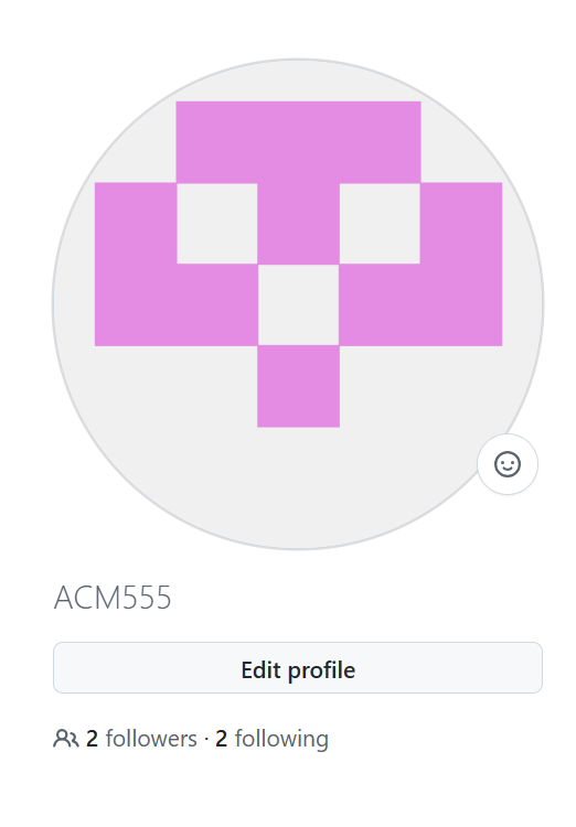 GitHub 主页预览：ACM555
